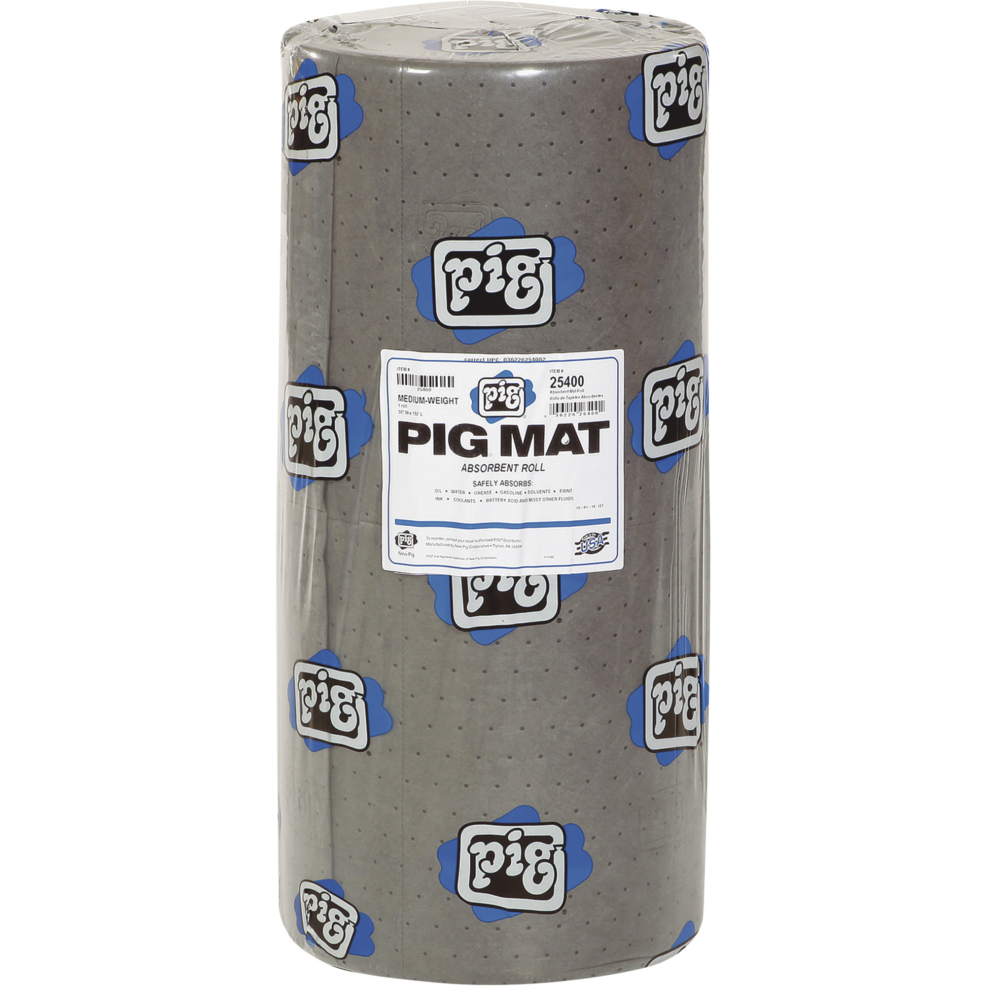 New Pig Universal Medium-Weight Absorbent Roll, 30in. x 150ft., Model# 25400